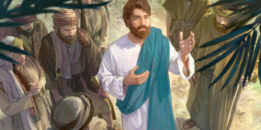 Wektu para muridé ndhungluk, Yésus ndonga karo ndangak