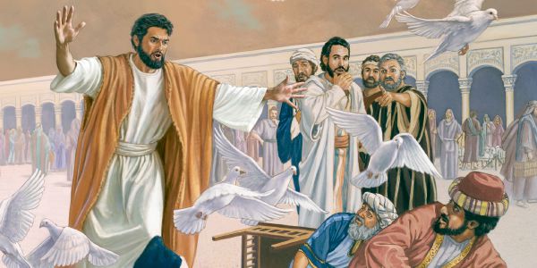 Yésus ngusir para pedagang ing bait