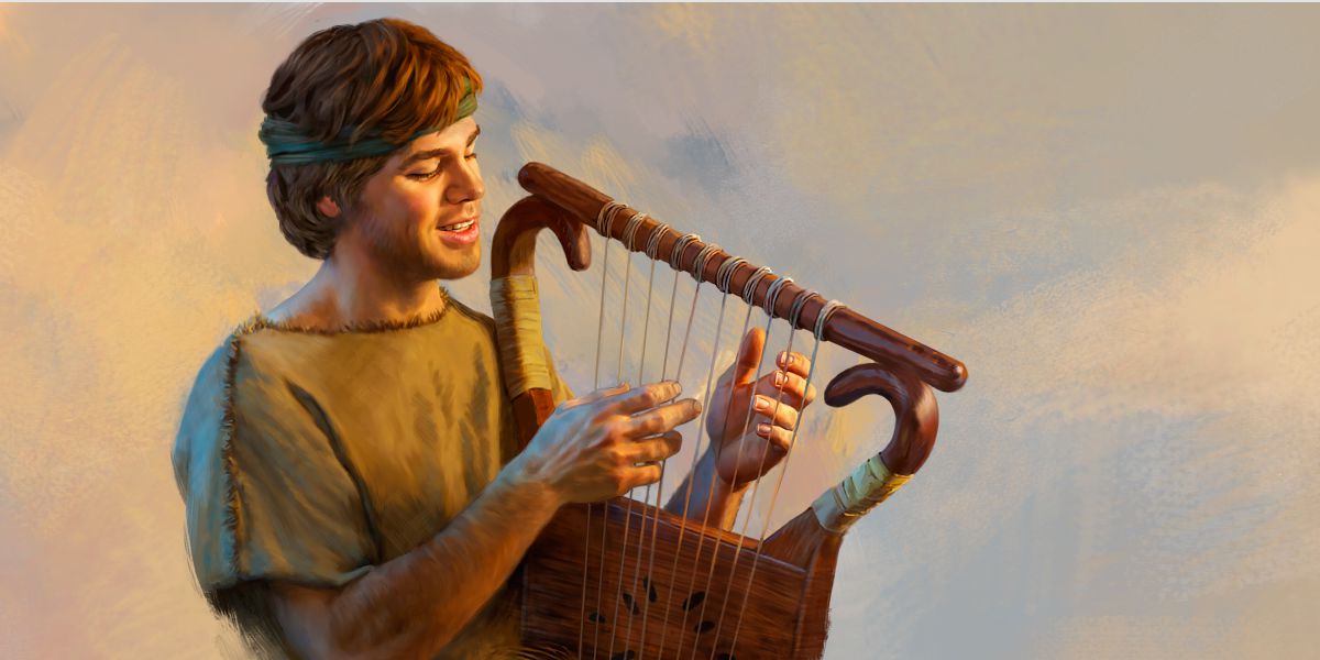 Dawud main harpa