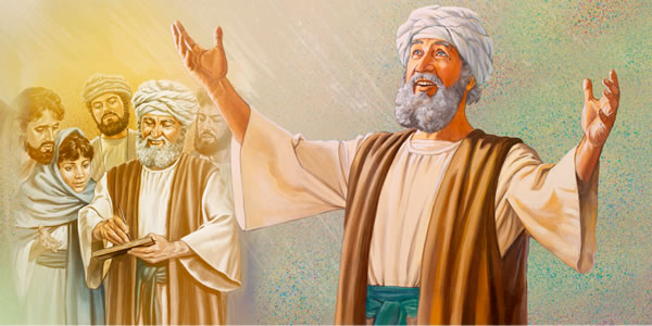 ზაქარია ხის დაფაზე წერს; ზაქარიას უბრუნდება მეტყველების უნარი და წინასწარმეტყველებას წარმოთქვამს