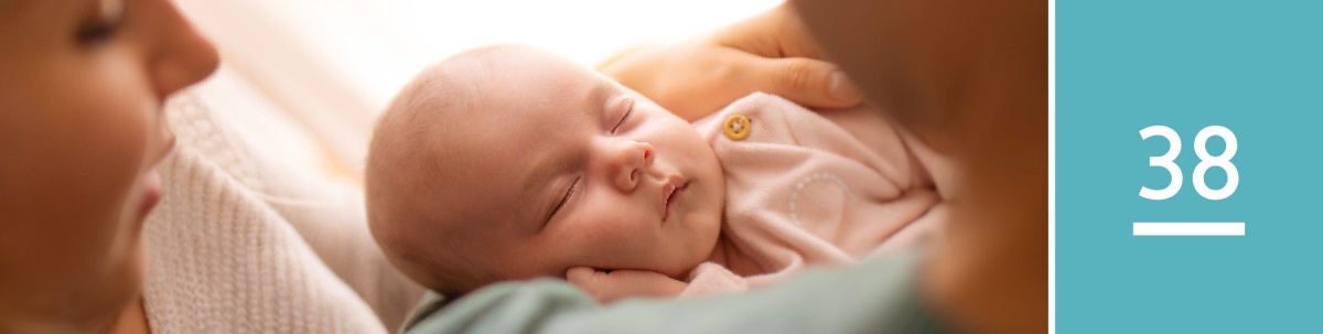 38-ე გაკვეთილი — მშობლები ეფერებიან თავიანთ პატარას.