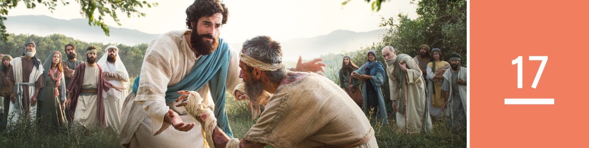 მე-17 გაკვეთილი — იესო სასწაულებრივად კურნავს კეთროვანს.