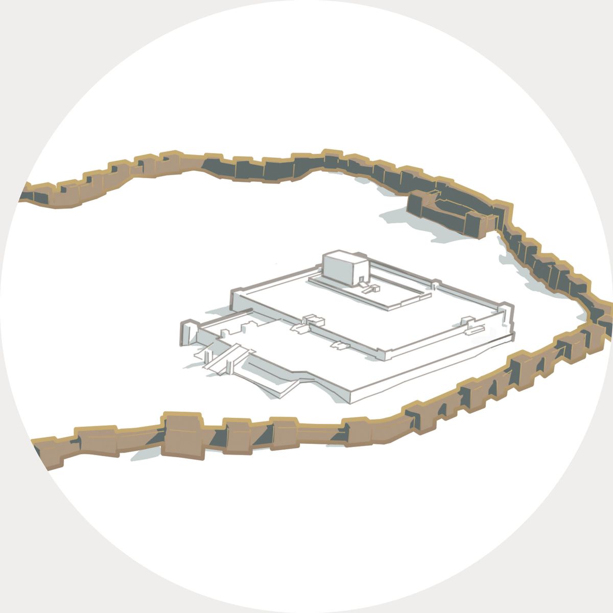 აღდგენილი ტაძარი და სამსხვერპლო