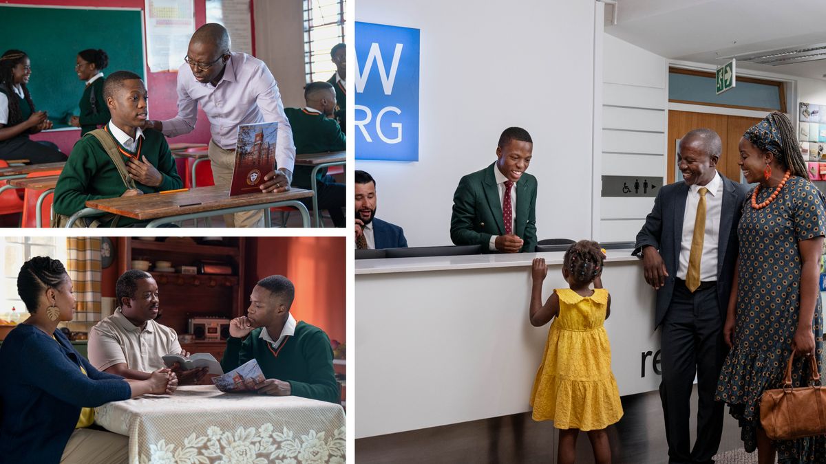 ფოტოკოლაჟი: მოზარდი ძმა თავის მომავალზე ფიქრობს. ეს სცენები მეორდება ამავე თავში.