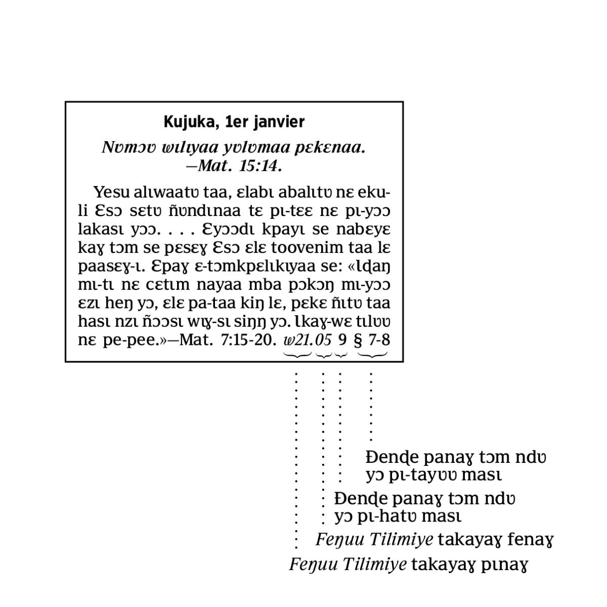 [Kɩlɛmʋʋ ŋgʋ kɩwɛɛ hɔɔlʋʋ 6 yɔɔ yɔ]