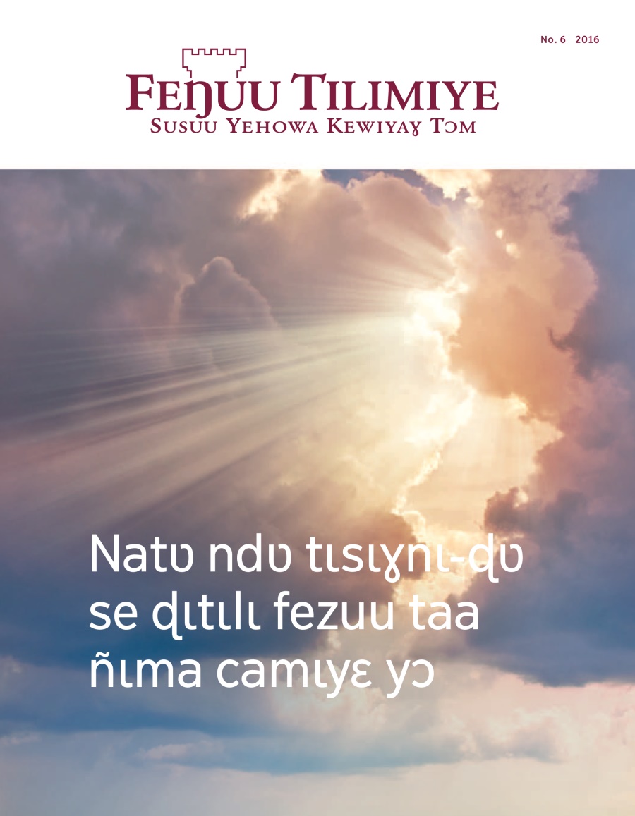 Feŋuu Tilimiye No. 6 2016 | Natʋ ndʋ tɩsɩɣnɩ-ɖʋ se ɖɩtɩlɩ fezuu taa ñɩma camɩyɛ yɔ