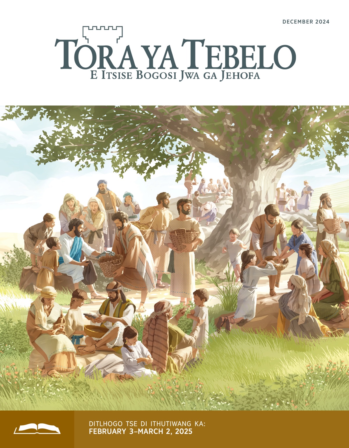Jesu a naya barutwa ba gagwe dinkgwe le ditlhapi. Barutwa bone ba di naya banna, basadi le bana.