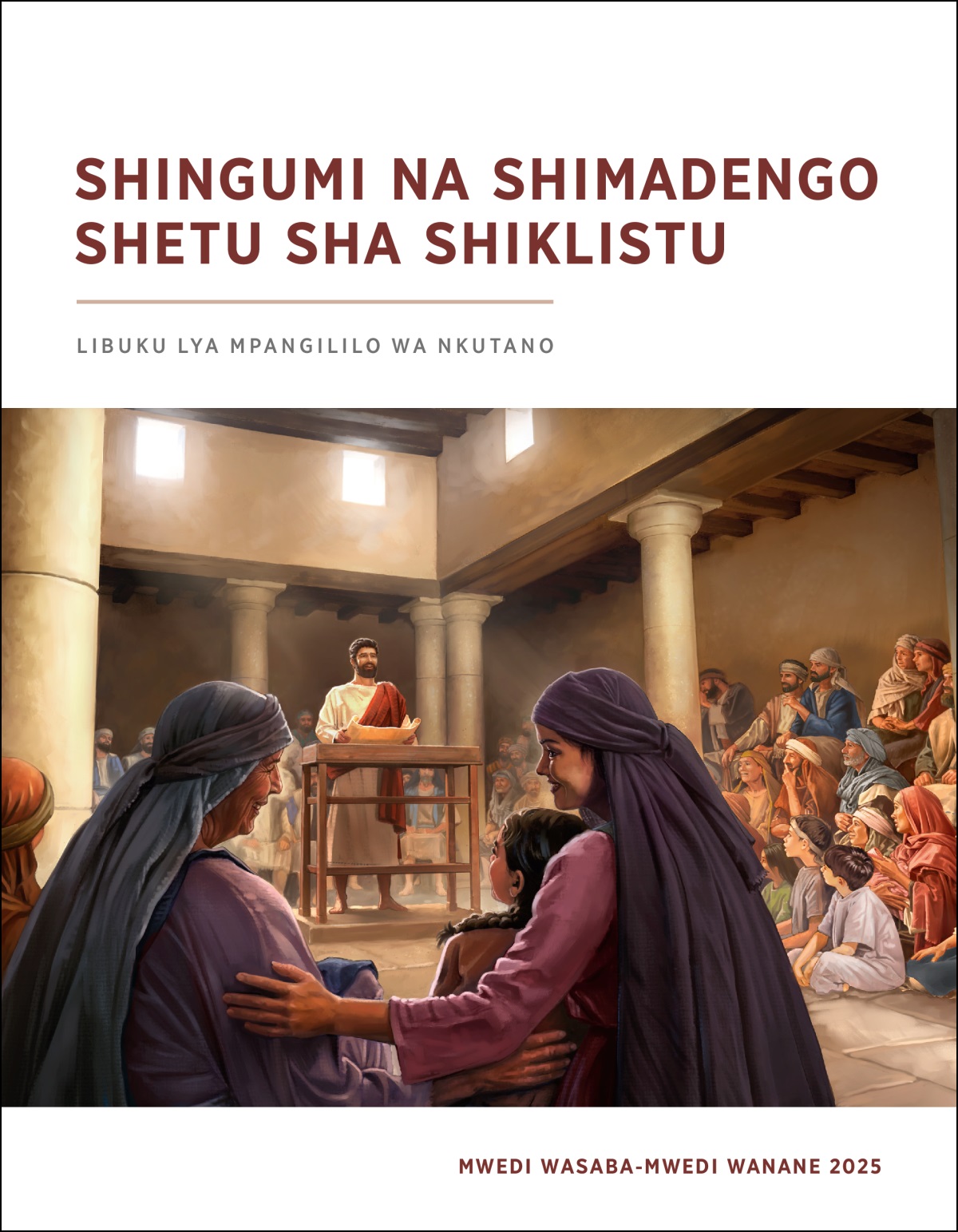 Yesu patangola mu shitala shakulipudidya na shidingo mmakono. Shipinga sha valume, vakongwe na vadyoko pavamwigwilila shana.