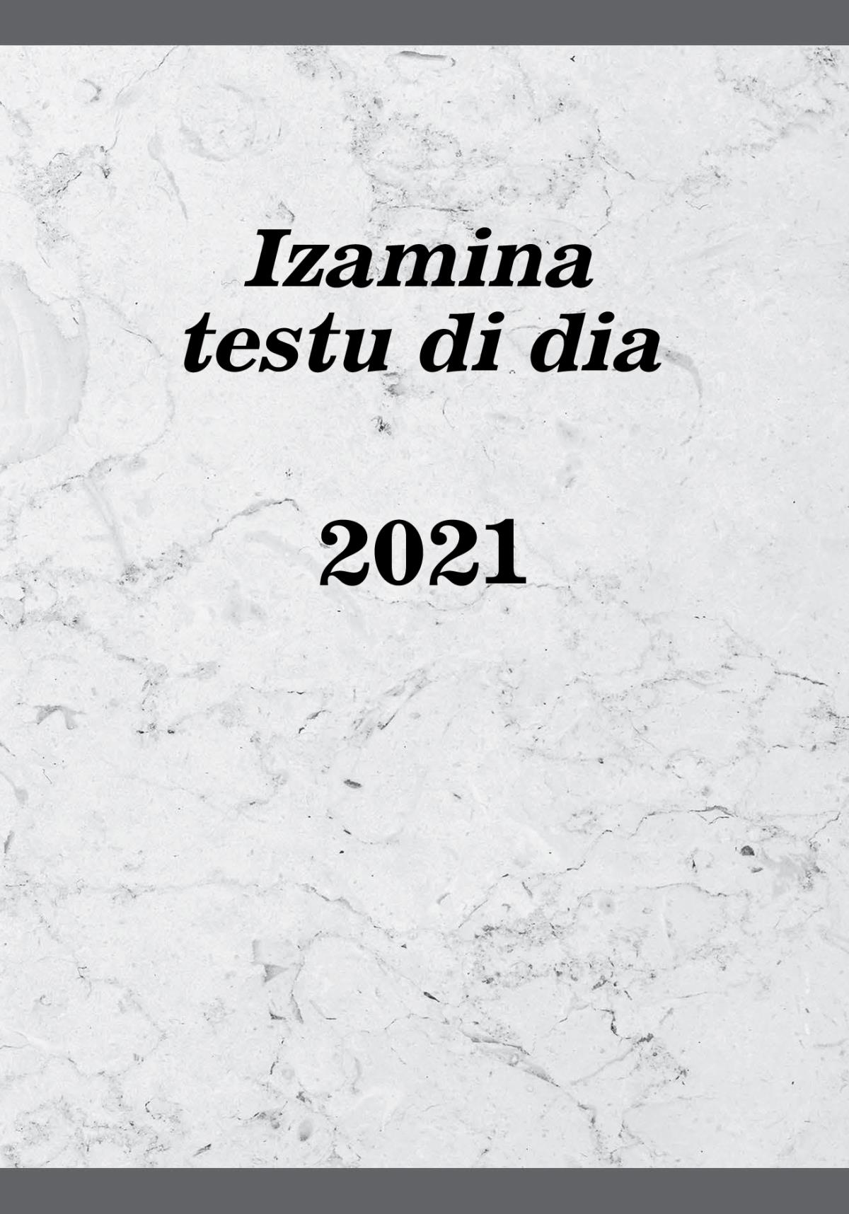 Izamina testu di dia — 2021