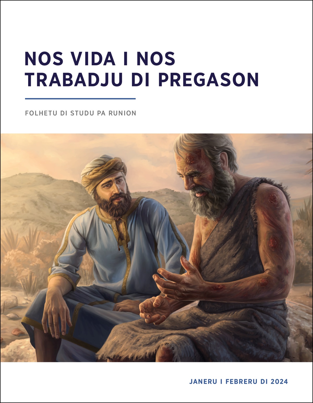 Eliú sta ta obi Jó, ki sta xeiu di frida, pa tenta intende modi ki el sta xinti.