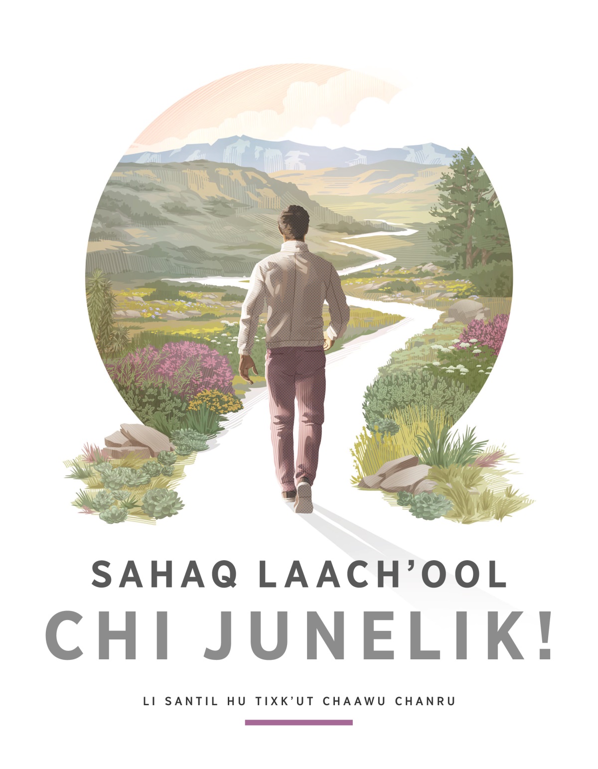 Sahaq laachʼool chi junelik! Li Santil Hu tixkʼut chaawu chanru. Jun li winq naxtikibʼ bʼeek saʼ jun li bʼe li naxqʼoti ribʼ, nujenaq chi uutzʼuʼuj, bʼool ut tzuul.
