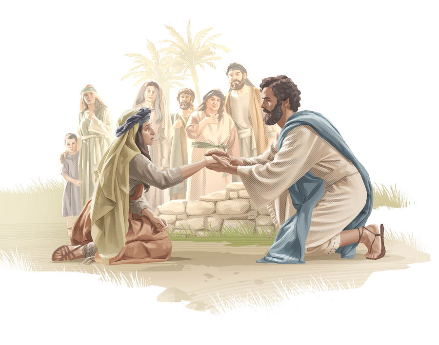 Li Jesús wiqʼwo naq yook chi aatinak rikʼin jun li ixq li kixkʼirtasi.