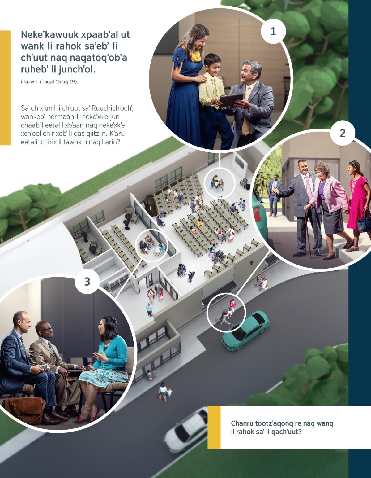 Jun li cheekel winq naʼaatinak rikʼin jun li chʼinaʼal ut li xnaʼ; jun li yuwaʼbʼej ut li rabʼin nekeʼrochbʼeni jun li hermaan li cheek chik toj saʼ li xbʼelebʼaal chʼiichʼ; wiibʼ li cheekel winq nekeʼxkʼe xchʼool chi rabʼinkil jun li hermaan