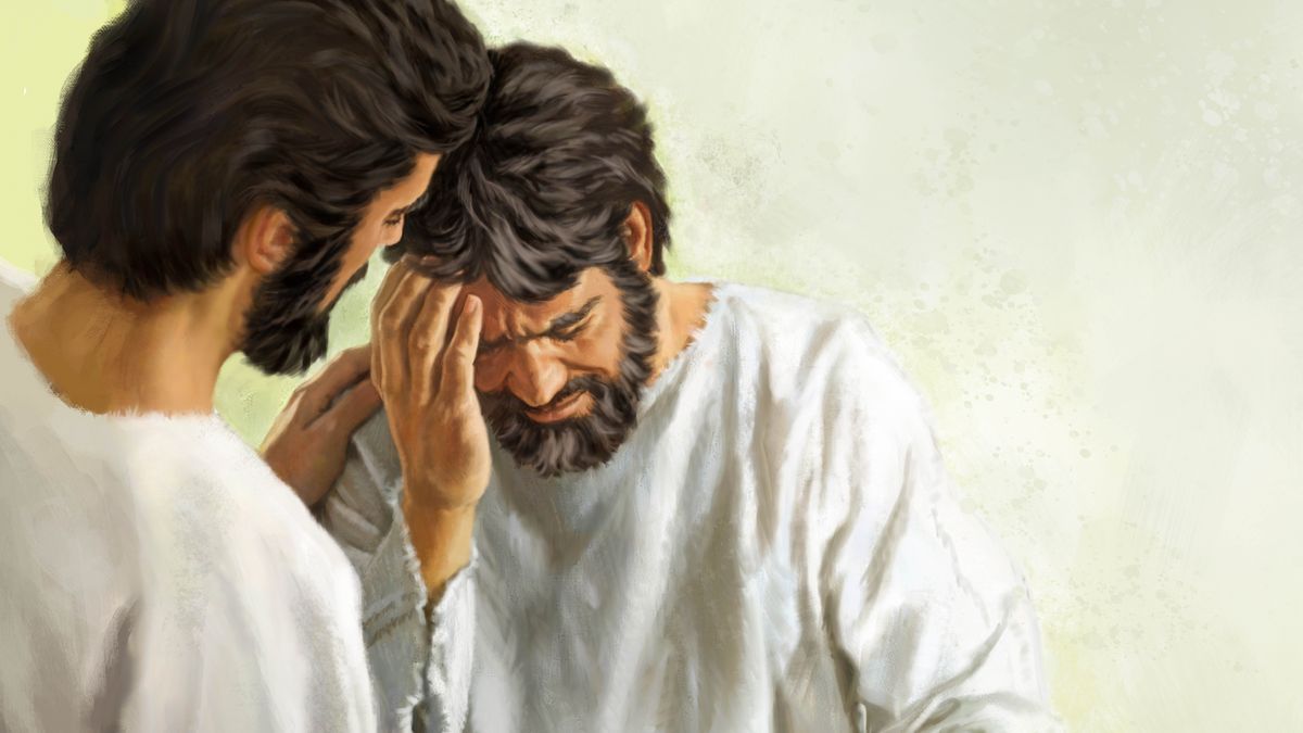 Naq ak kiwakliik chi yoʼyo, li Jesús naxkʼojobʼ xchʼool laj Pedro.