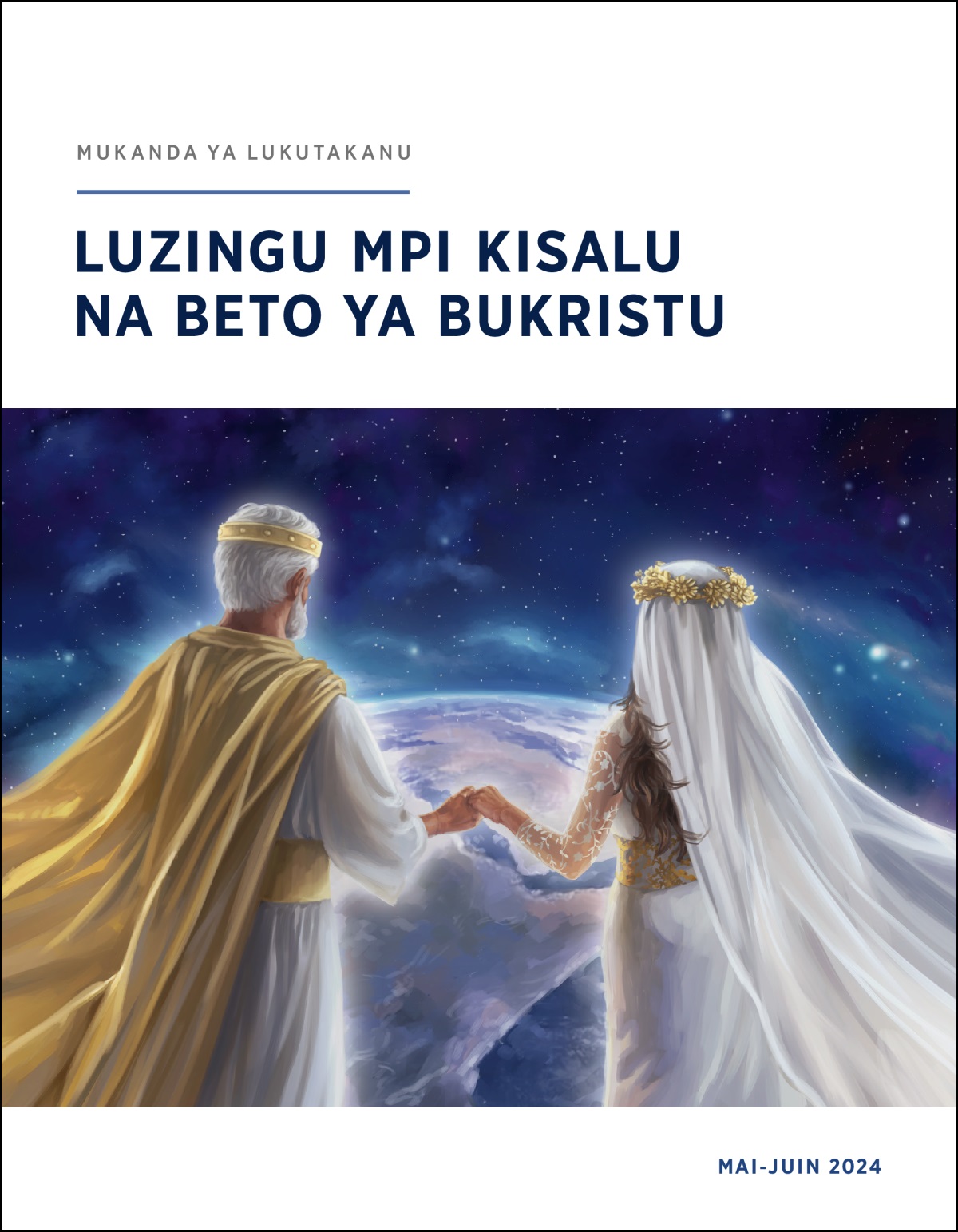 Yezu ti nkento na yandi ya kifwani na zulu me simbana mpi bo ke tala ntoto.