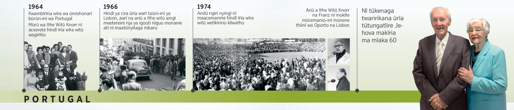 Douglas Guest arĩ Portugal mwaka-inĩ wa 1964, marĩ igooti-inĩ mwaka wa 1966, marĩ mũcemanio-inĩ mwaka wa 1974, na arĩ na mũtumia wake, Mary Guest