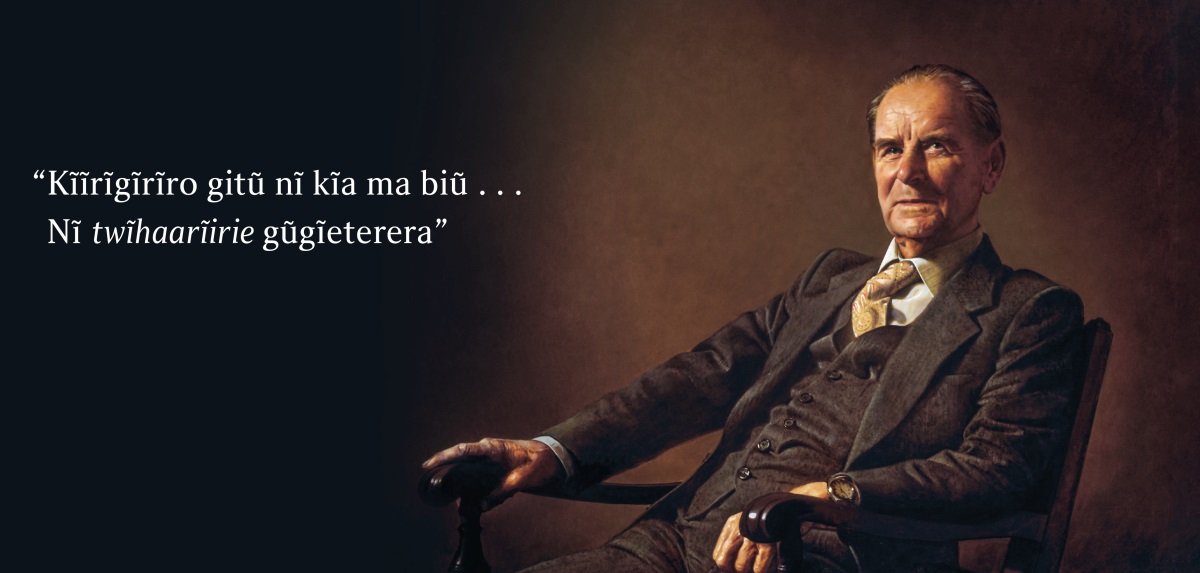 Mũrũ wa Ithe Witũ Frederick Franz. Hau hakuhĩ nake harĩ na ciugo ici, “Kĩĩrĩgĩrĩro gitũ nĩ kĩa ma biũ . . . Nĩ twĩhaarĩirie gũgĩeterera.”