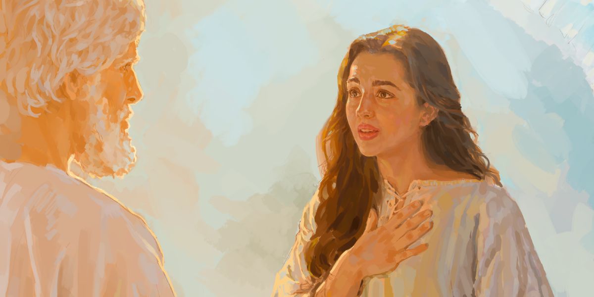 Omweengeli Gabriel te lihololele Maria