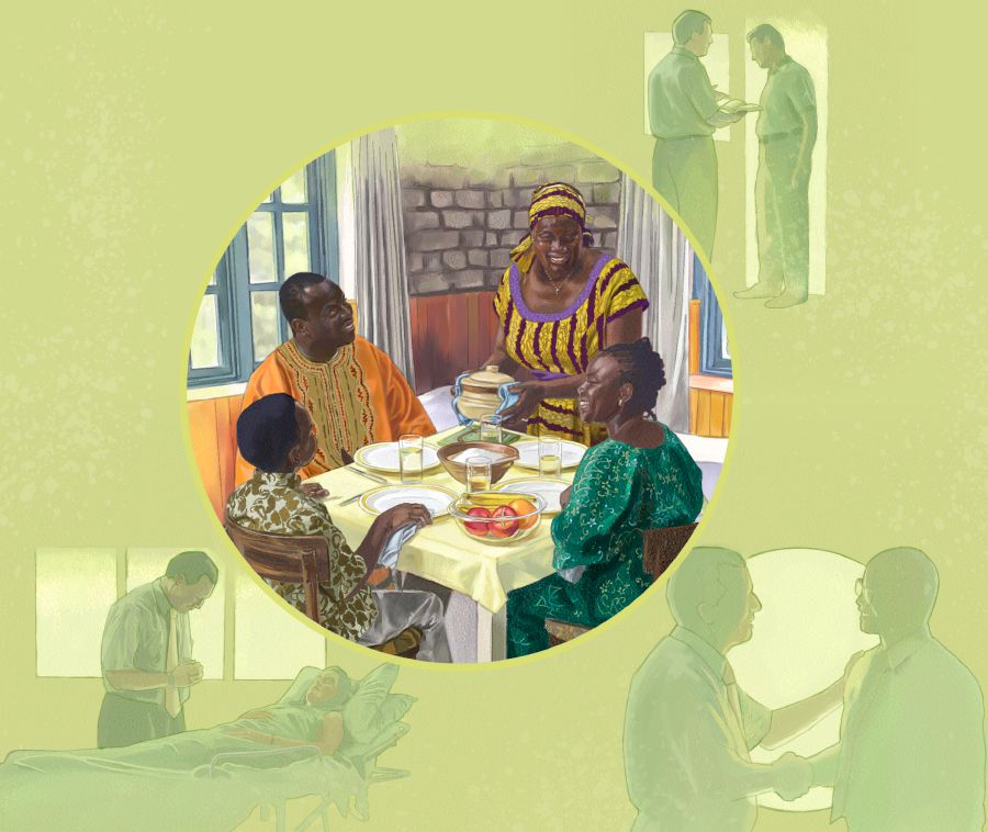 Omukriste e na elineekelo kutya Jehova ote ke mu yambidida nosho yo oukwaneumbo waye nonokutya ote ke va kwafela va longe osho shiwa