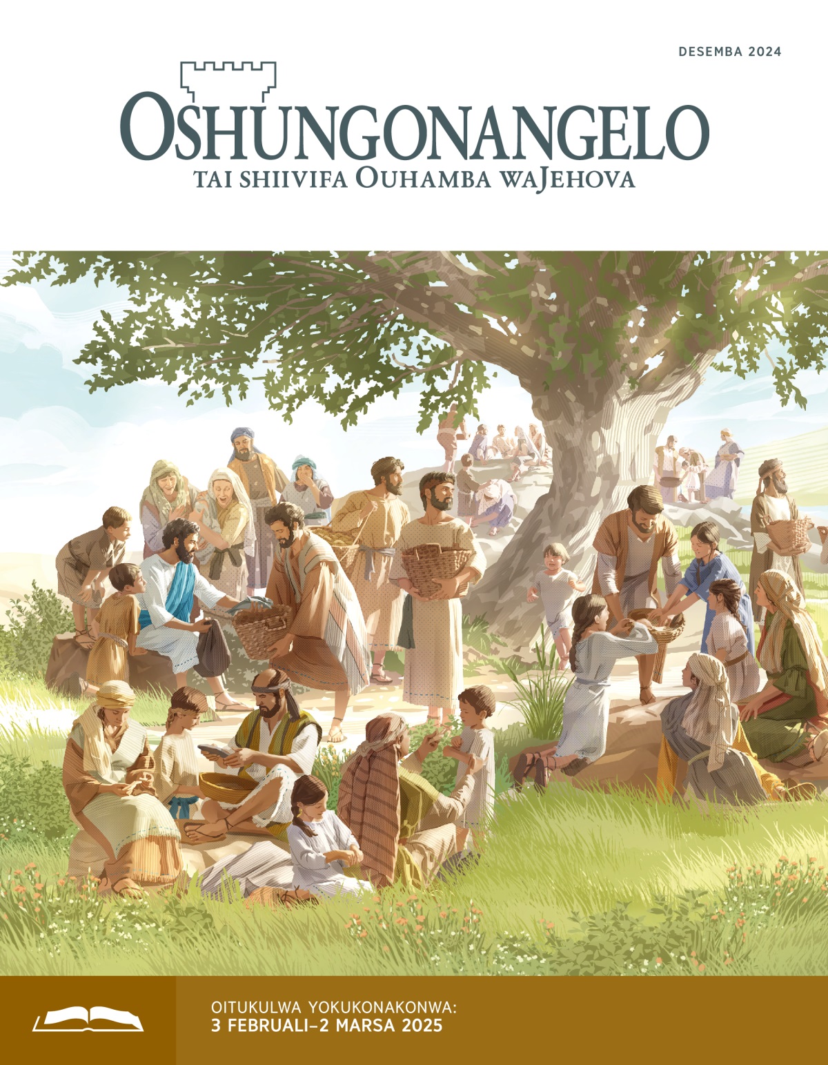 Jesus ta yandje omingome nosho yo eeshi kovahongwa vaye. Ovahongwa tava yandje oikulya kongudu inene yovalumenhu, ovakainhu nosho yo ounona.