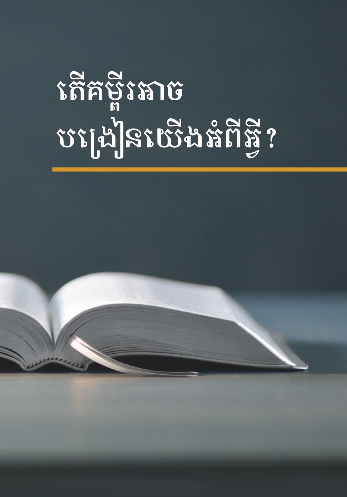 សៀភៅ‹តើគម្ពីរអាចបង្រៀនយើងអំពីអ្វី?›