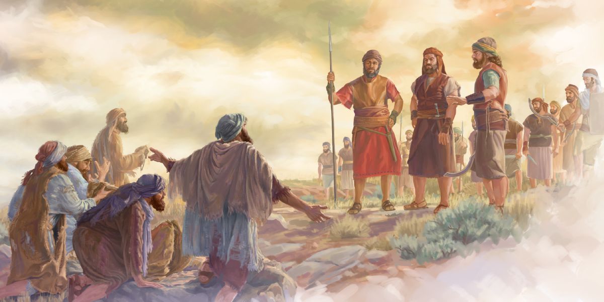 Gîbeonî nêzîkî Yêşû û ordiya wî dibin û wan kincên riziyayî li xwe kirine