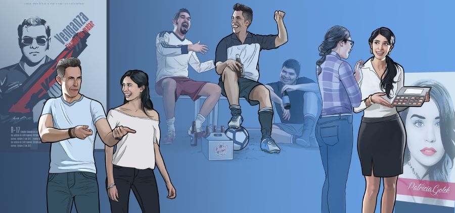 Jin û mêrekî ku Şahidên Yehowa ne wek mirovên vê dinyayê xuya dikin