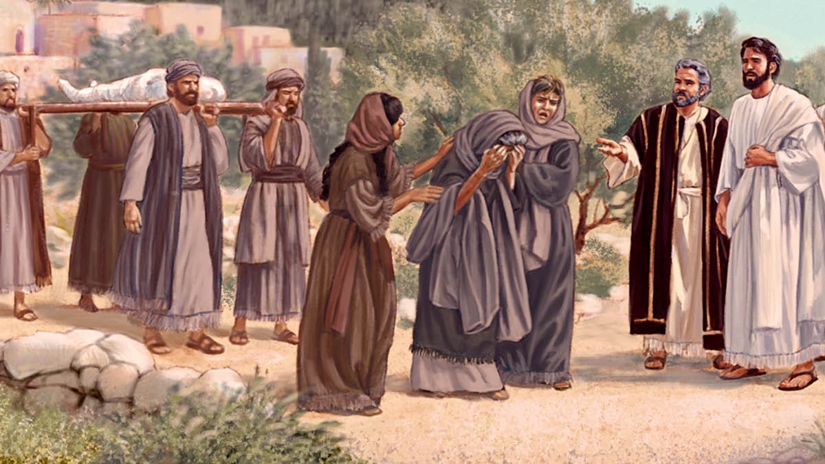 Îsa û şandiyên wî rastî cenazeya kurê jinebiyekê tên