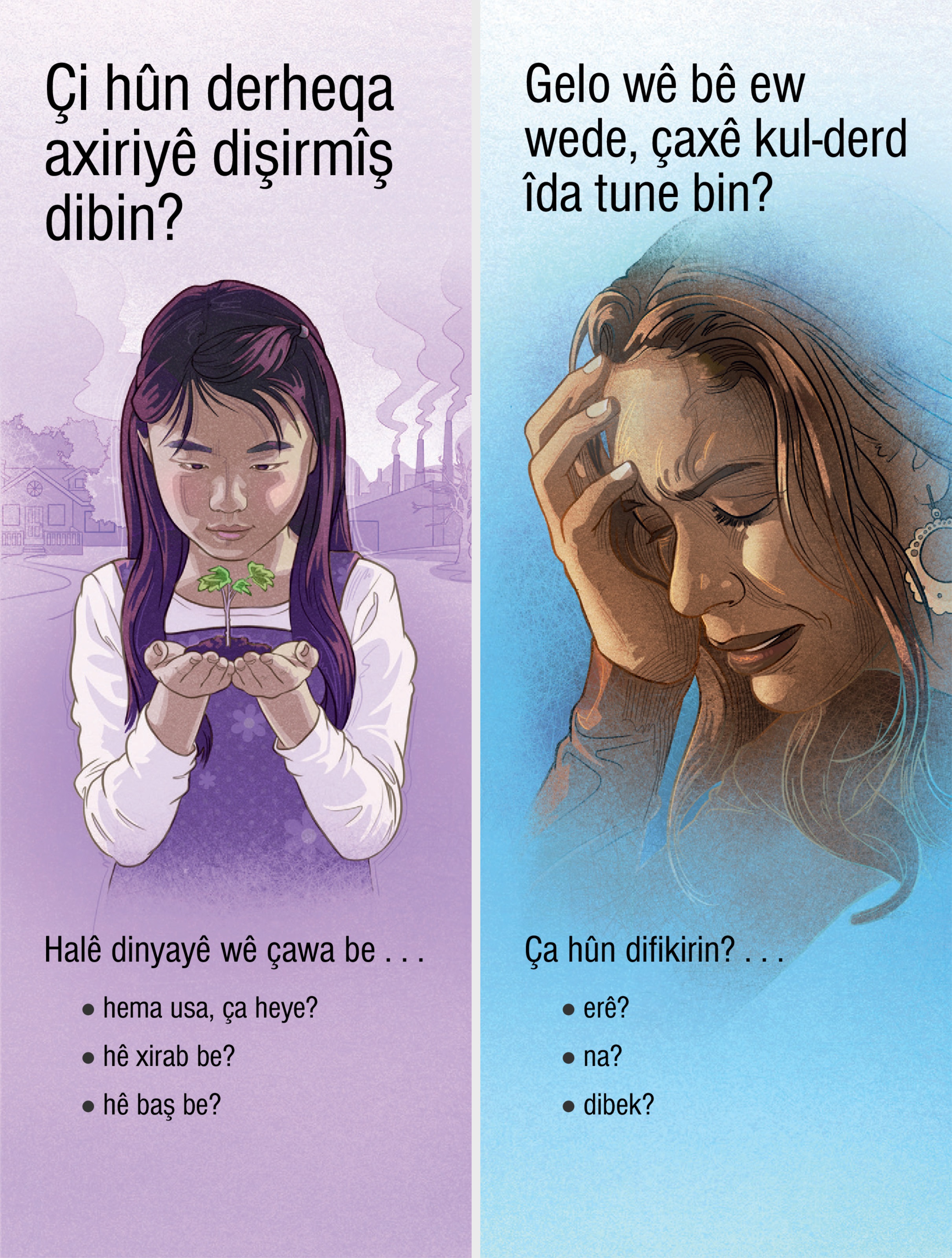 Belavoka “Halê Dinyayê wê Çawa be?” û “Gelo wê Bê Ew Wede, Çaxê Kul-Derd Îda Tune bin?”