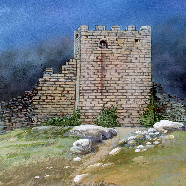 라합의 집 창문에 걸려 있는 빨간 줄