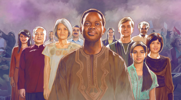 그리스도인들이 구출을 확신하면서 긍정적인 태도로 큰 환난을 직면하고 있다