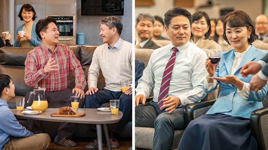 한 자매가 회중 성원들을 집으로 초대해서 그들이 믿지 않는 남편과 친해질 기회를 만듭니다. 나중에 남편은 아내와 함께 기념식에 참석합니다