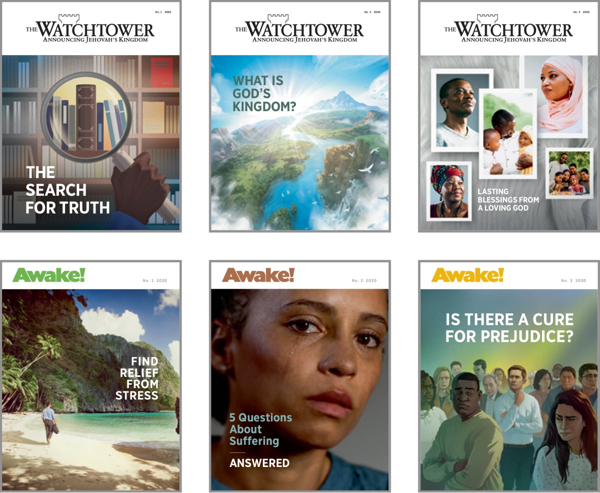 Sɔɔŋ lebolluŋ cho o ‘Bandu Mɛŋgɛlaa’ a o ‘Tiondoo!’ kɔɔ woŋ le 2020. 1. ‘The Search for Truth.’ 2. ‘What Is God’s Kingdom?’ 3. ‘Lasting Blessings From a Loving God.’ 4. ‘Find Relief From Stress.’ 5. ‘5 Questions About Suffering Answered.’ 6. ‘Is There a Cure for Prejudice?’