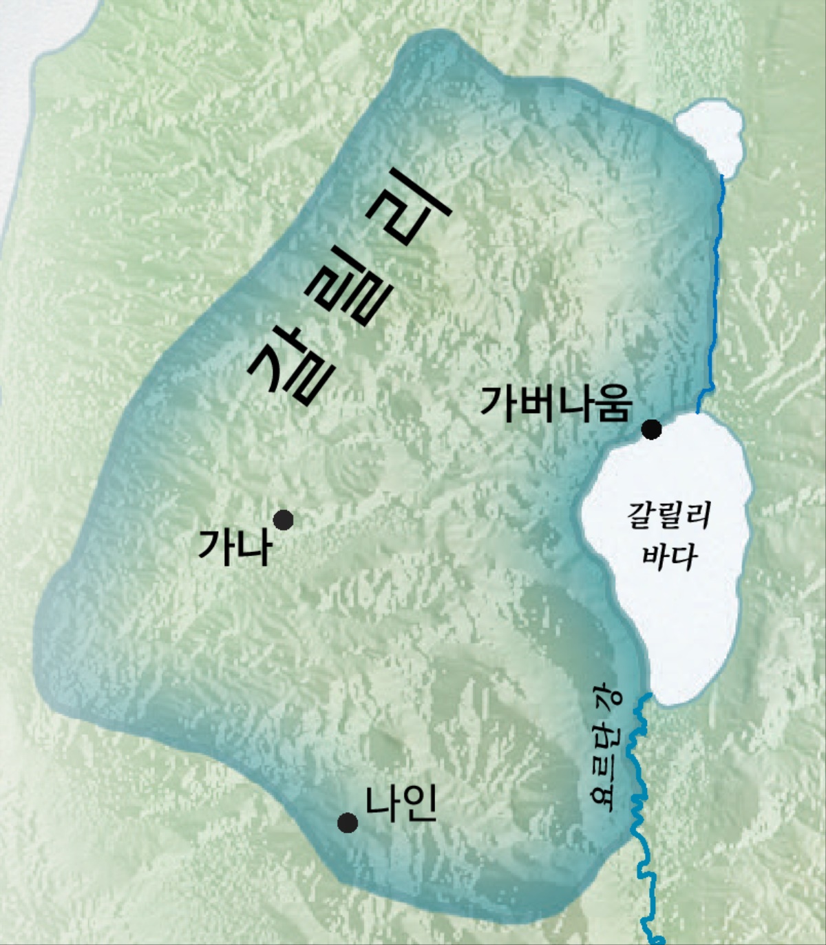 갈릴리 지역의 지도