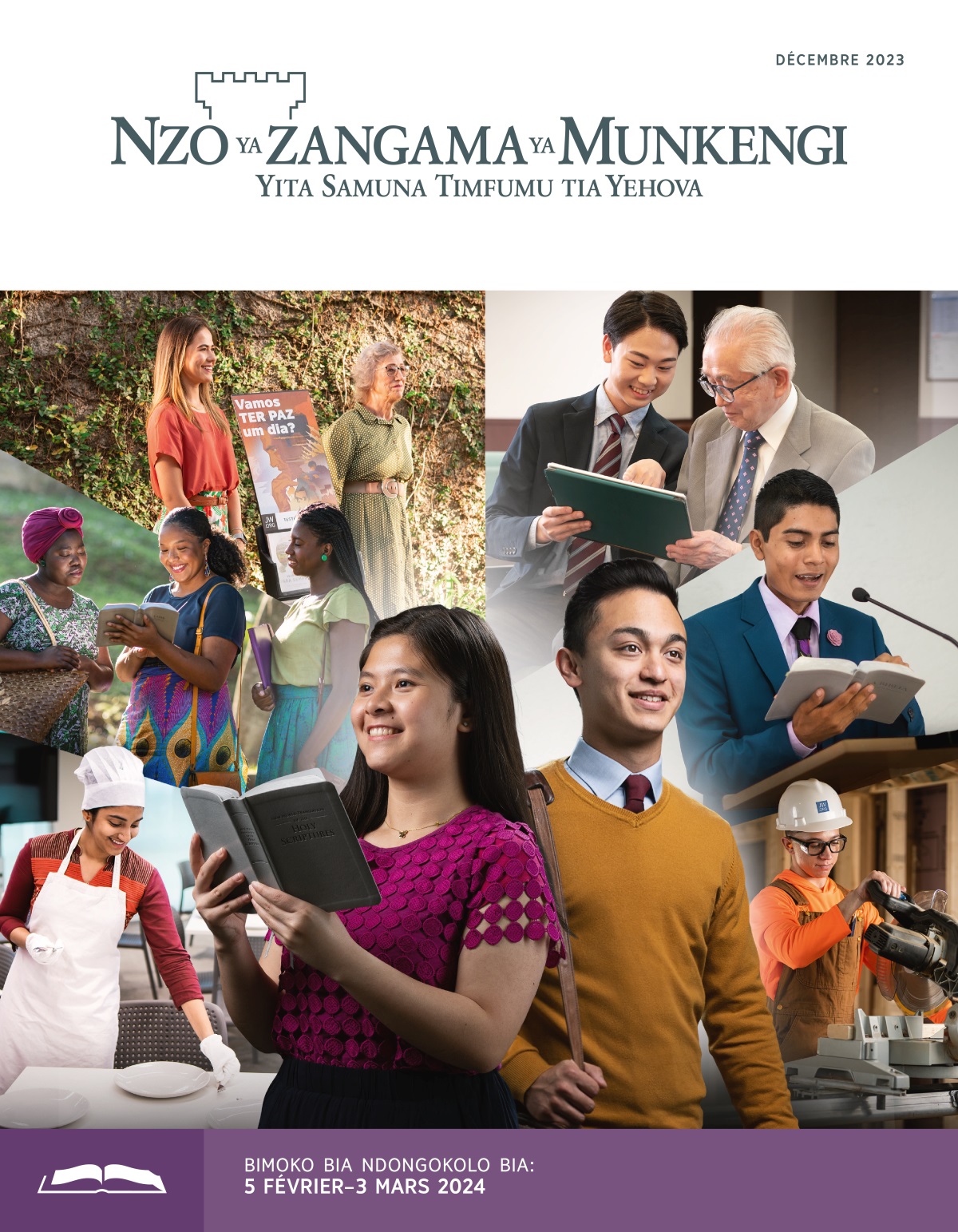 Mpangi ya yikento ya ntwenia na ya bakala ya ntwenia bata yela mu timpeve tia Bakristo na nsayi yayansoni. Mpangi ya yikento mbo kata dimbitila bu kasimbiri Bibila; mpangi ya bakala tisalu tia samuna kata sala. Bifwani: Mpangi za zikento na za bakala za yela zita sala bisalu bia Nzambi. 1. Mpangi ya yikento yita yirika meza ku Betele. 2. Mpangi zole za zikento zita tangila mukento wumosi verse bu bena mu tisalu tia samuna. 3. Mpangi ya yikento ya ntwenia na ya nuna bata samuna ha prezentware. 4. Mpangi ya bakala yita bakisa mpangi ya nuna mu sarila tablette’andi. 5. Mpangi ya bakala yita tanga Bibila ha pupitre mu ntangu ya lukutakanu lwa timvuka. 6. Mpangi ya bakala yita sarila scie mu tisalu tia ntungulu.