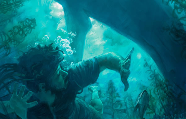 Yona abidde wansi mu nnyanja, era ng’ekyennyanja ekinene kiwugira kumpi naye