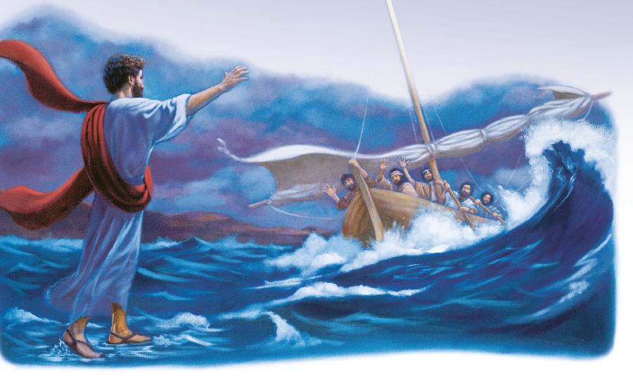 Yesu atambulira ku mazzi ng’agenda eri abatume abali mu lyato