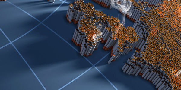 Enkumi n’enkumi z’eminwe gya ssigala nga zikoze maapu y’ensi yonna