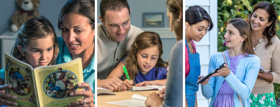 Omuwala ng’agenda akula nga bazadde be basomera ekitabo, nga basoma naye, era nga bagenze naye okubuulira