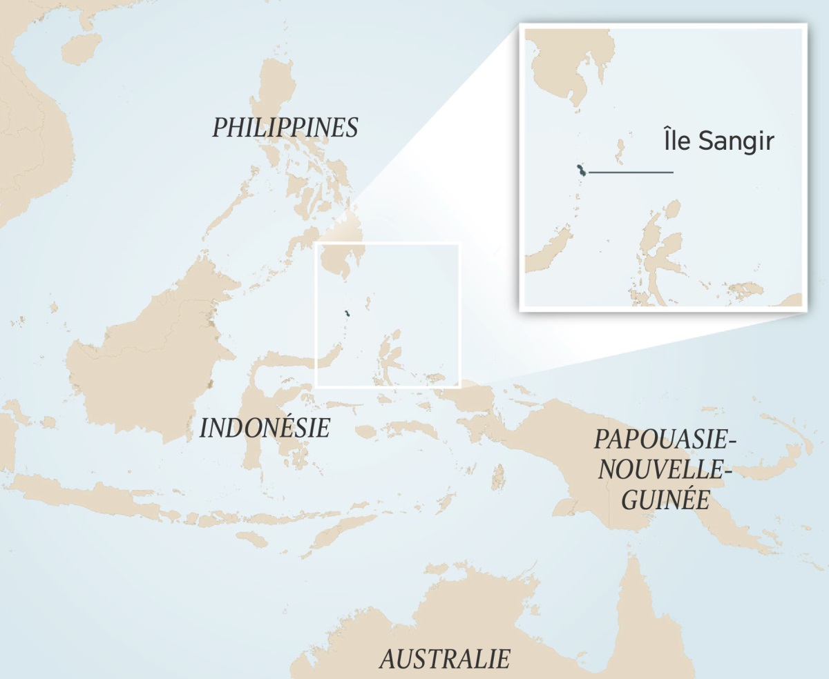 Kart gó Indonésie lay, ná tugu kiyẽ gó da jaro ni kege lay. Da poto ni : kúsuyõ juŋguy gó da kama belmey duroy ni gó kondiy na Sangir.
