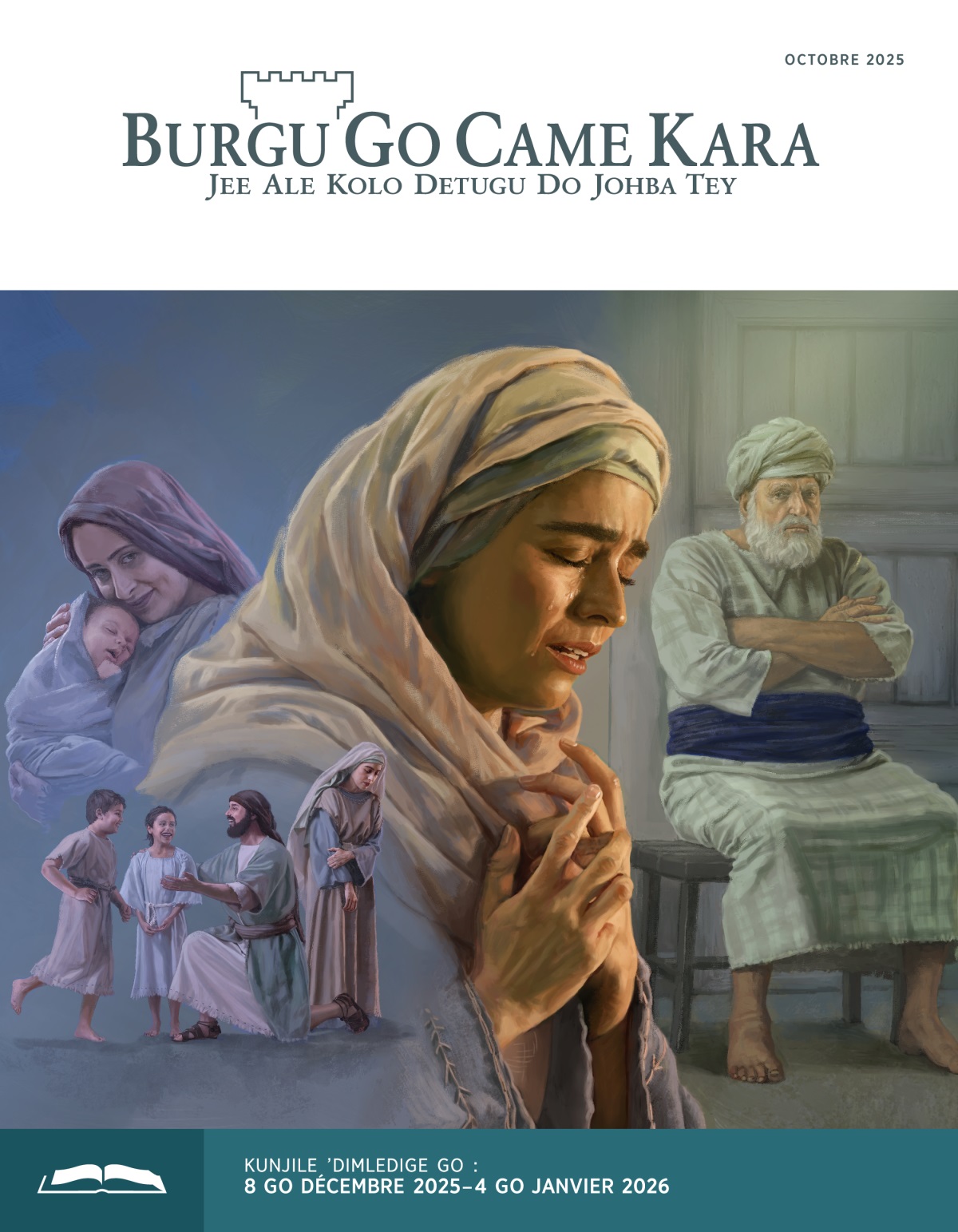 Poto kinye go ge dawge sí : 1) Ane tirtinya nedu ne mani ba, tob go goole Elkana go je sor na karandiy go song kolong ’dé. 2) Penina je asuwi kur go oom korondo go wisiling da kabro ni. 3) Ane je ile ol na Kumno na kirbe go pina. 4) Gomlo go walwe kanya kubaro Eli, jen kúsunyo, boy kabiy da turgey ni, je gool Ane na kirbe go boge kolo da caro ni.
