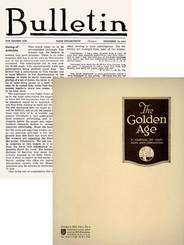 Tshizubu tshia tshibejibeji tshia Bulletin ne tshia l’Âge d’Or bia kumpala
