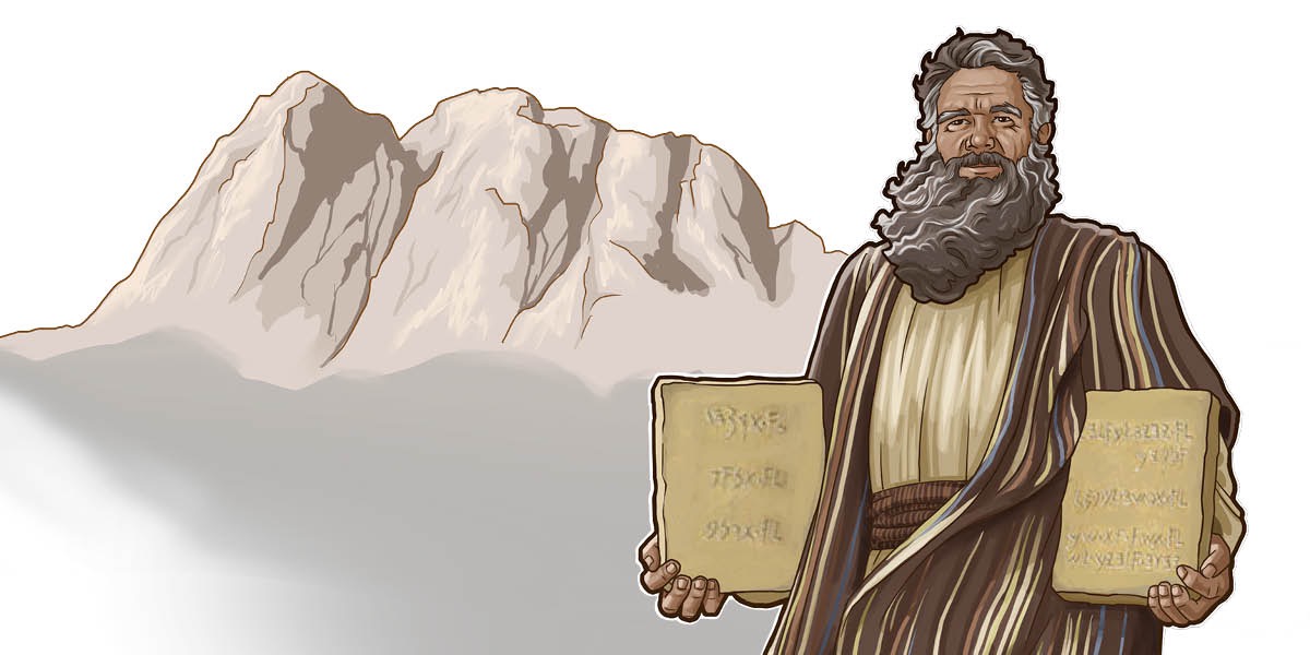 Mose muimane kumpala kua Mukuna wa Sinai, mukuate mabue abidi a Mikenji dikumi.
