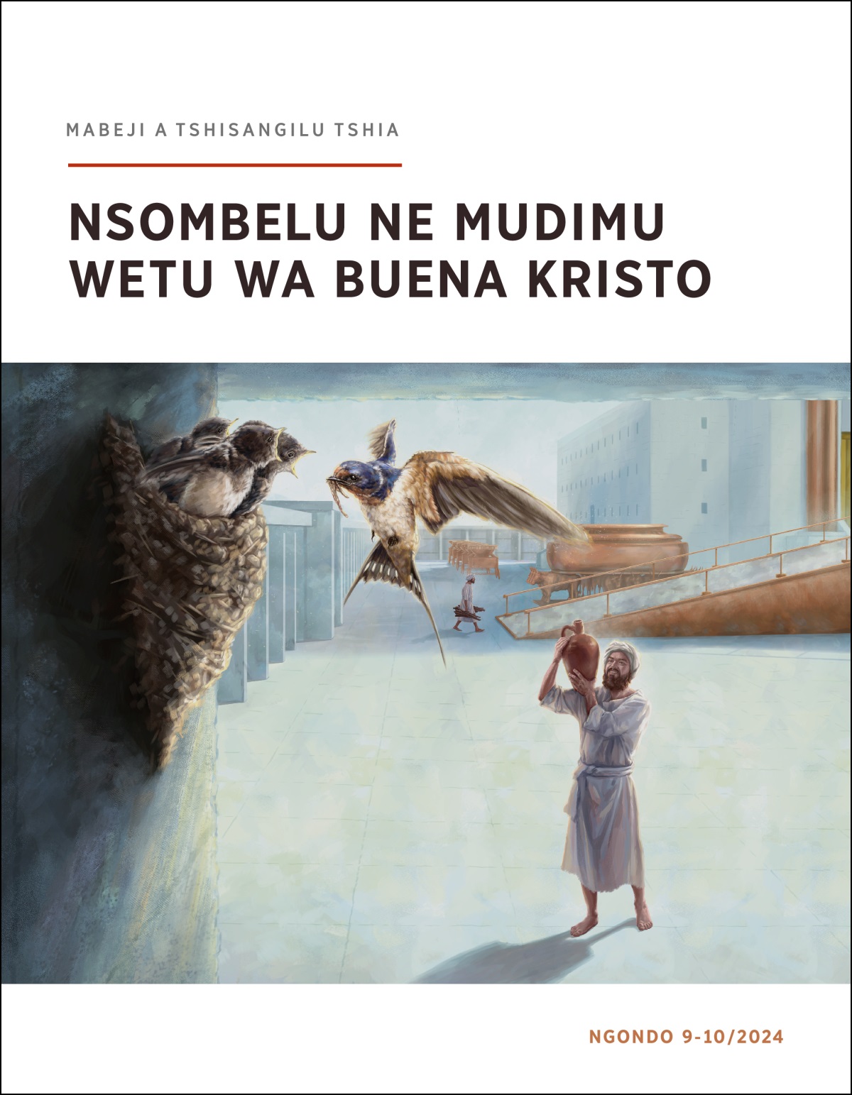 Umue wa ku bana ba balume ba Kola mushale mujoje disua dia kandindi mu lubanza lua ntempelo.