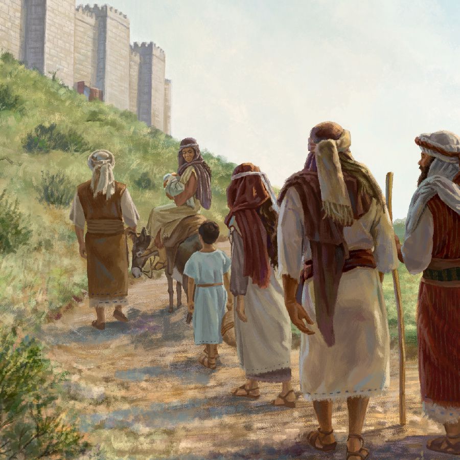 Bena Isalele baya ku Yelushalema bua kubuela mu tshibilu kampanda.
