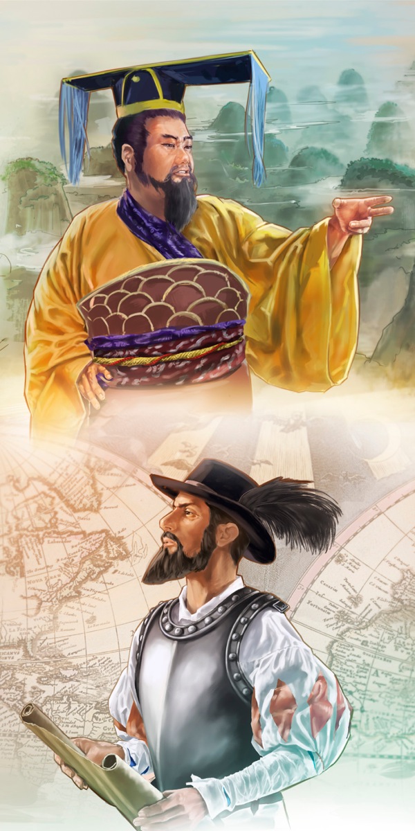 Mfumu wa mu Chine Qin Shi Huang ne mukebuludi wa bena Espagne Juan Ponce de León