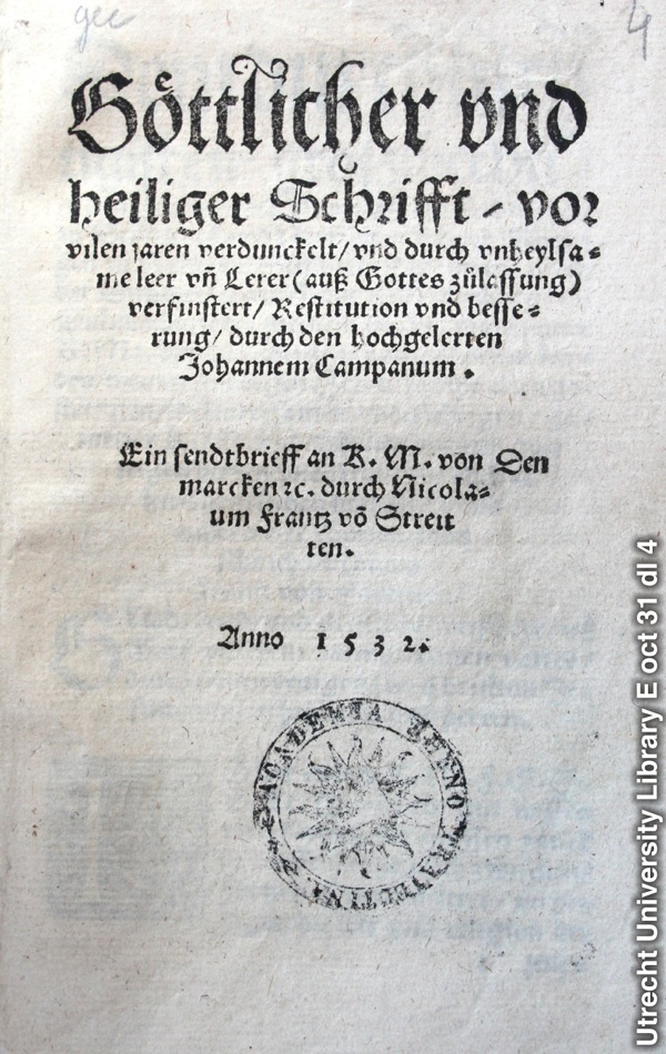 Mukanda uvua Johannes Campanus mupatule mu 1532