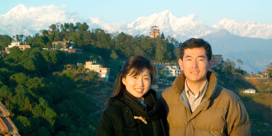 Michiyo ne Atsushi Kumagai mu Népal