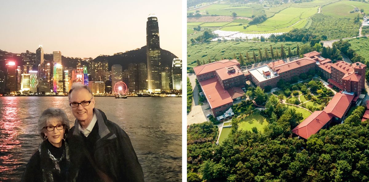 Foto: 1. Reino ne Lesli mu Hong Kong, diulu dimueneke panyima pabu. 2. Betele wa mu Corée.