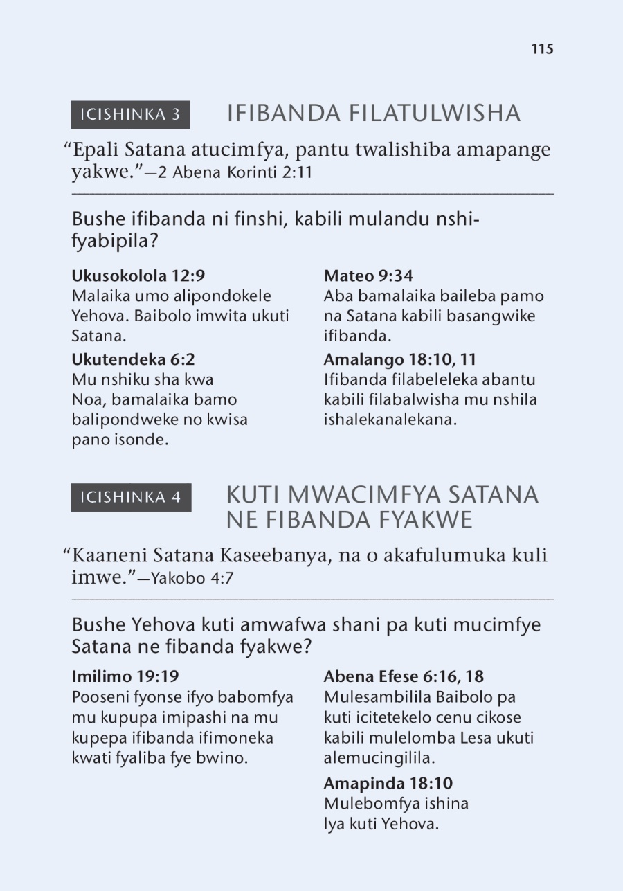 Chibalu chayikuma yamumukanda waIco Baibolo Isambilisha
